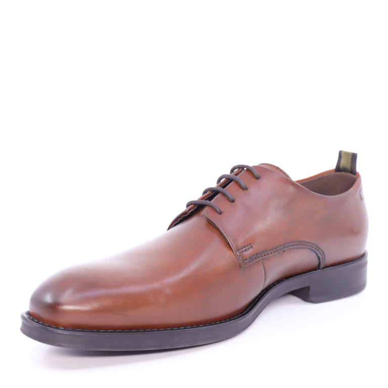 Pantofi derby bărbați Benvenuti maroi din piele 716BP3051M