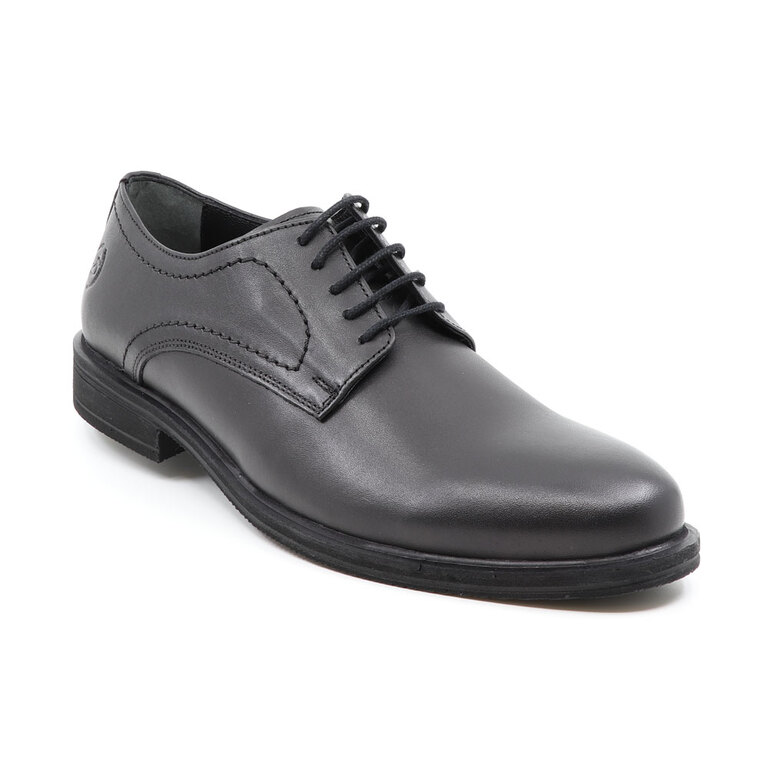 Pantofi derby bărbați Benvenuti negri din piele 2125bp92000n