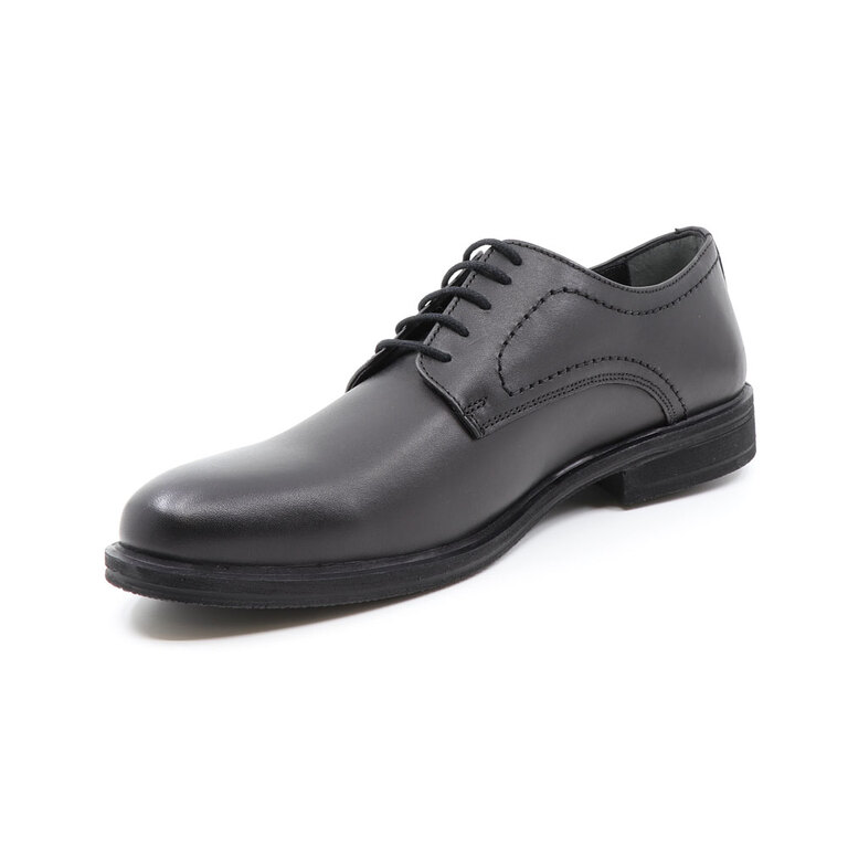 Pantofi derby bărbați Benvenuti negri din piele 2125bp92000n