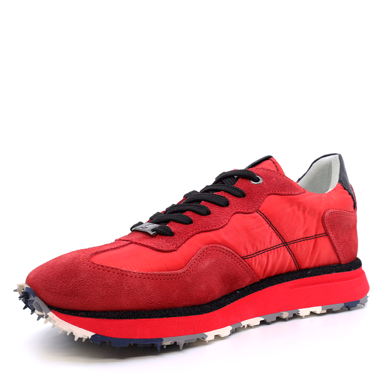 Sneakers bărbați Benvenuti roșii din piele întoarsă 2125BP07000VR