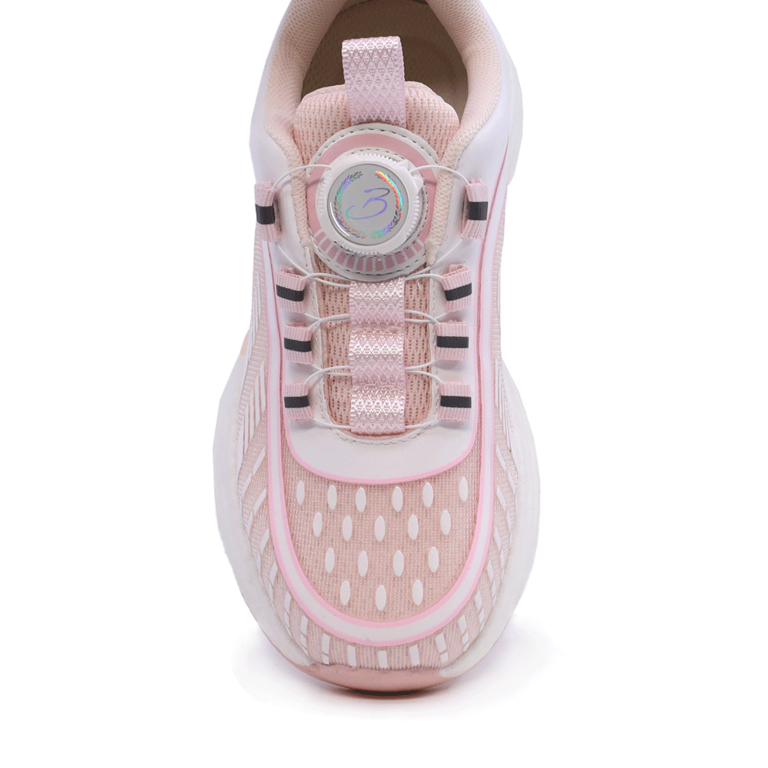 Sneakers copii Benvenuti roz din textil  3797FP170RO