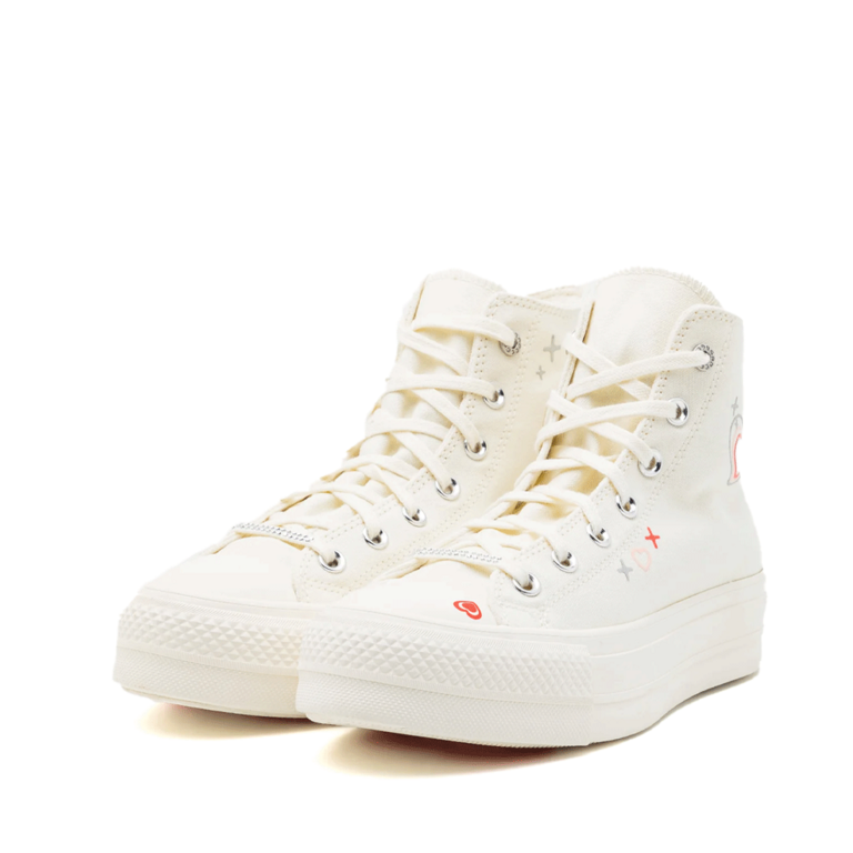 Sneakers high top femei CHUCK TAYLOR ALL STAR LIFT ivory 2957DGS09114GH