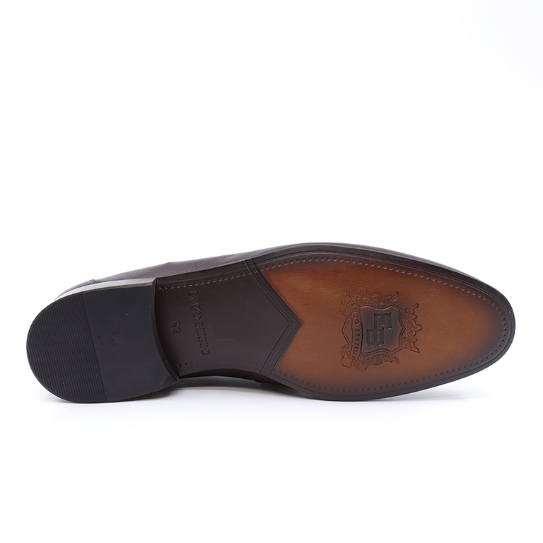 Pantofi loafers bărbați Enzo Bertini maro din piele 3385BP4900M
