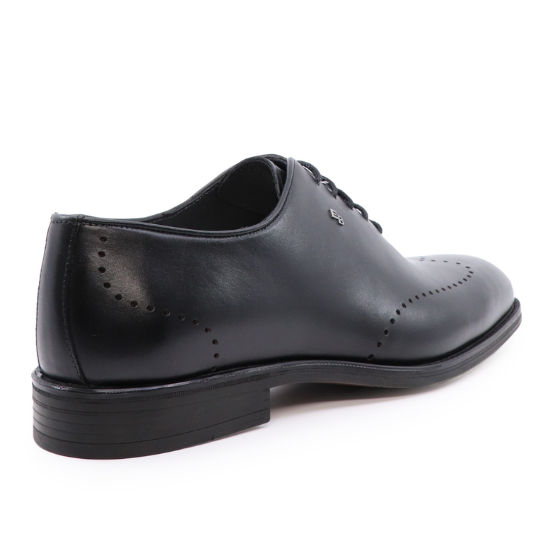 Pantofi oxford bărbați Enzo Bertini negri din piele 3386bp1207n