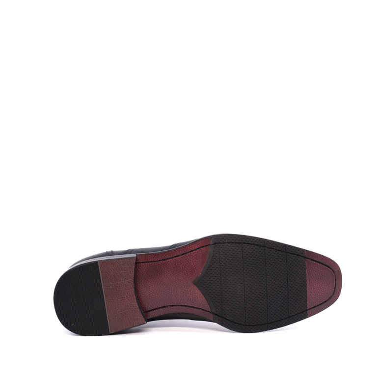 Pantofi oxford bărbați Enzo Bertini Premium Collection negri din piele naturală 1647BP2277N
