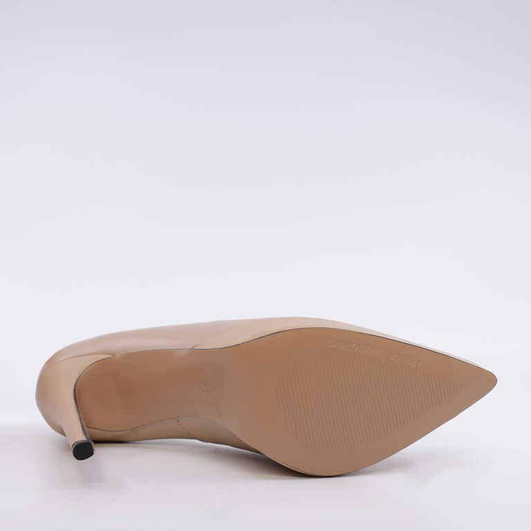 Pantofi stiletto femei Enzo Bertini taupe din piele naturală cu toc 3867DP274TA