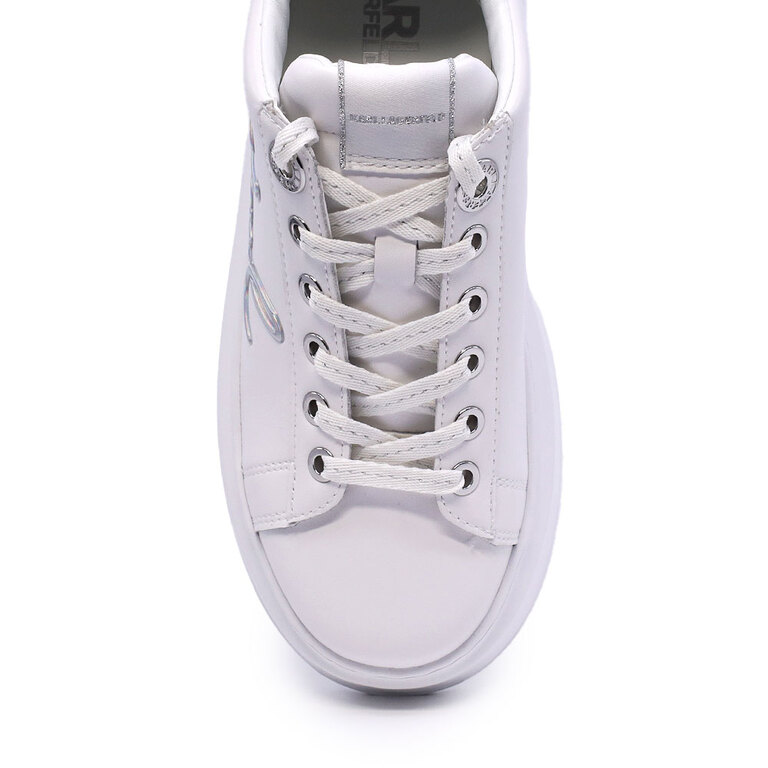 Sneakers femei Karl Lagerfeld Anakapri Signia albi din piele 2057DP63510A