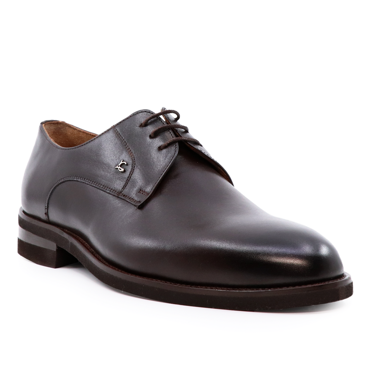Pantofi derby bărbați Luca di Gioia maro din piele 3684BP2487M