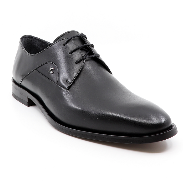 Pantofi derby bărbați Luca di Gioia negri din piele  3685bp2450n