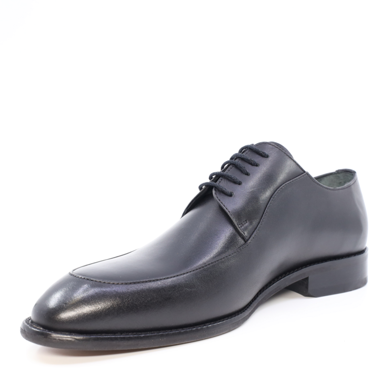 Pantofi derby bărbați Luca di Gioia negri din piele  3685BP1329N