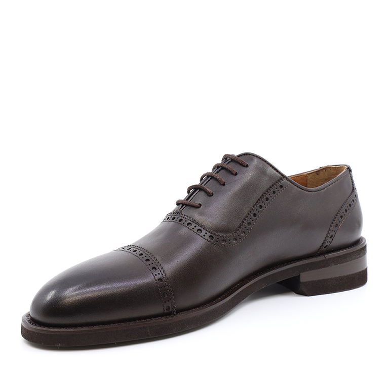 Pantofi Oxford bărbați Luca di Gioia negri din piele  3685BP2483M