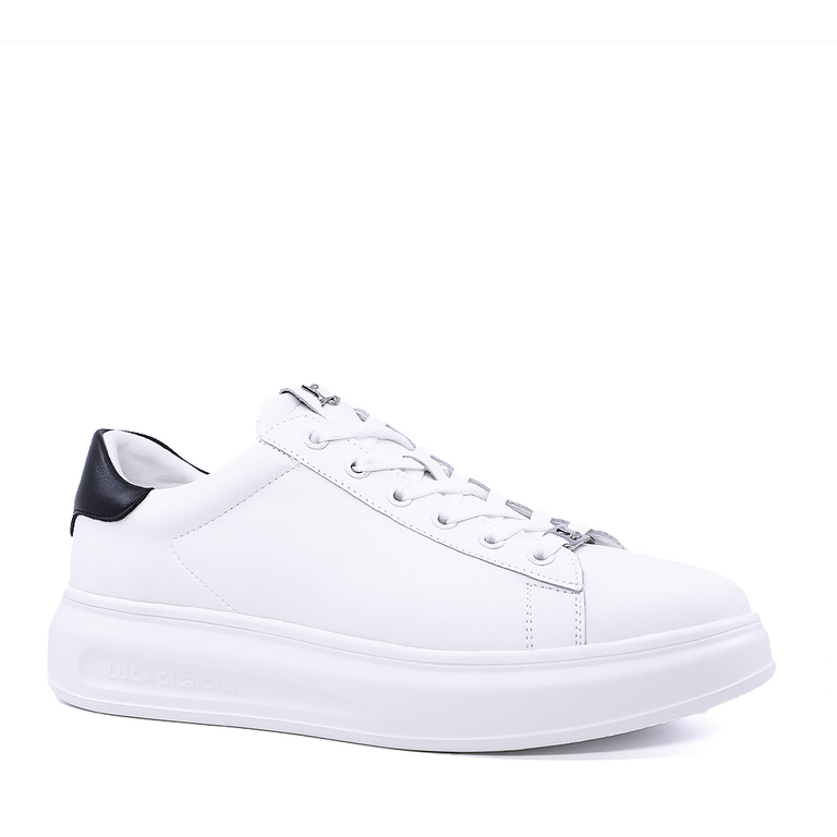 Sneakers de bărbați Luca di Gioia albi din piele 3917BP660A