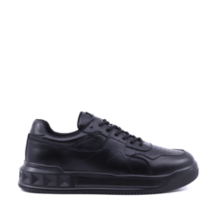 Sneakers de bărbați Luca di Gioia negri din piele 3917BP850N