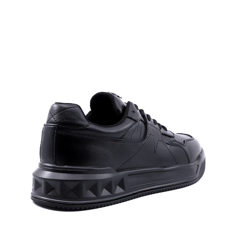 Sneakers de bărbați Luca di Gioia negri din piele 3917BP850N