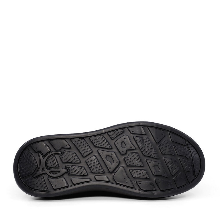 Pantofi tip loafers femei Luca di Gioia negri din piele 3847DM114N