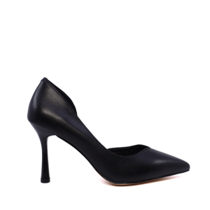 Pantofi stiletto d'orsay femei Luca di Gioia negri din piele 1267DD5110N