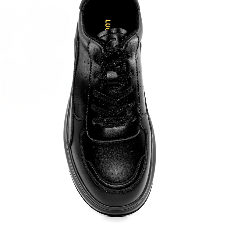 Sneakers femei Luca di Gioia negri din piele 3847DP650N