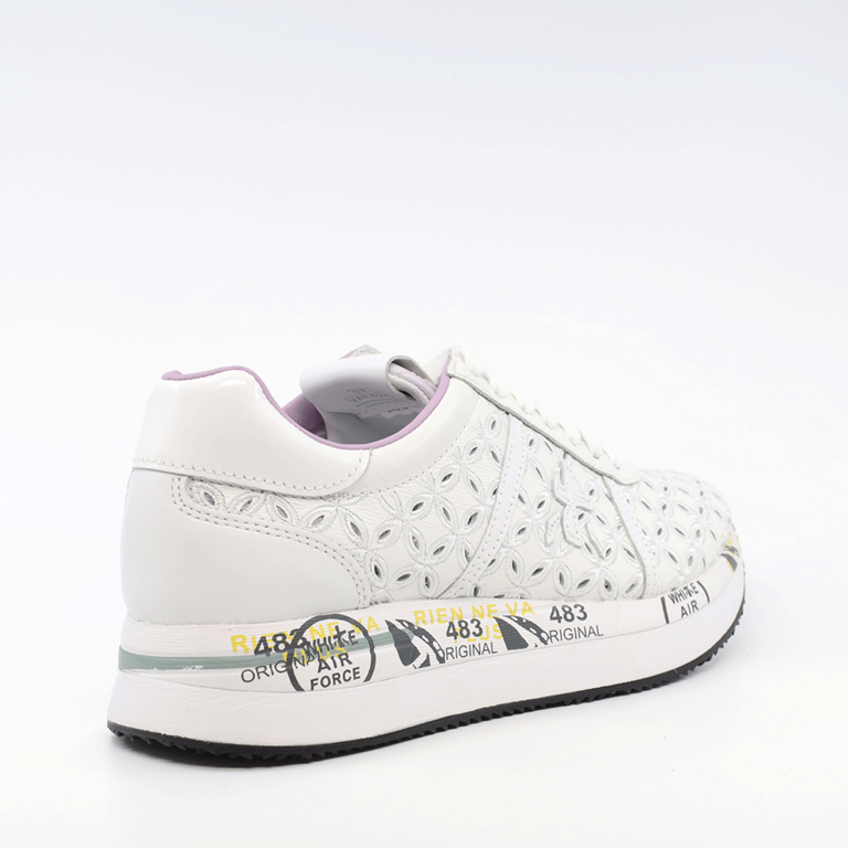 Sneakers femei Premiata Conny albi din piele 1695DPF6242A