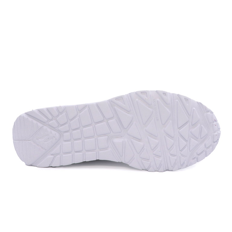 Pantofi sport femei Skechers albi din sintetic 1967dp310456a