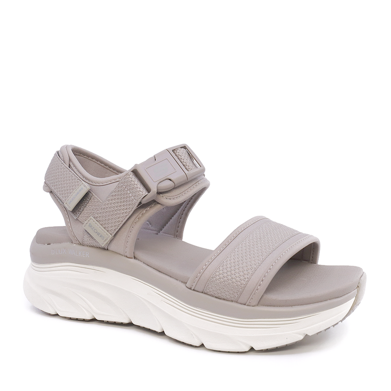 Sandale femei Skechers taupe din material textil 1967DS119824TA