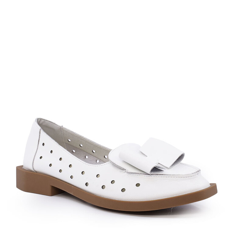 Pantofi perforați femei Solo Donna albi 1167DPF8200A