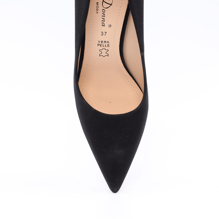Pantofi stiletto femei Solo Donna negri cu toc 1166DP2410N