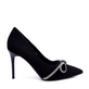 Pantofi stiletto femei Solo Donna bej  cu ștrasuri 2547DP9100BE