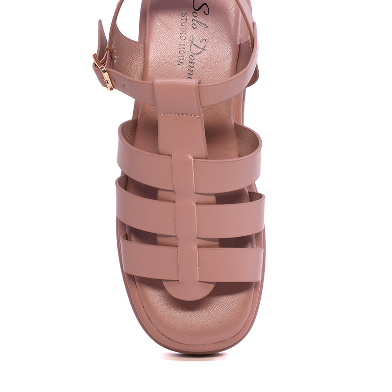 Sandale femei Solo Donna roz din sintetic 2547DS8934RO