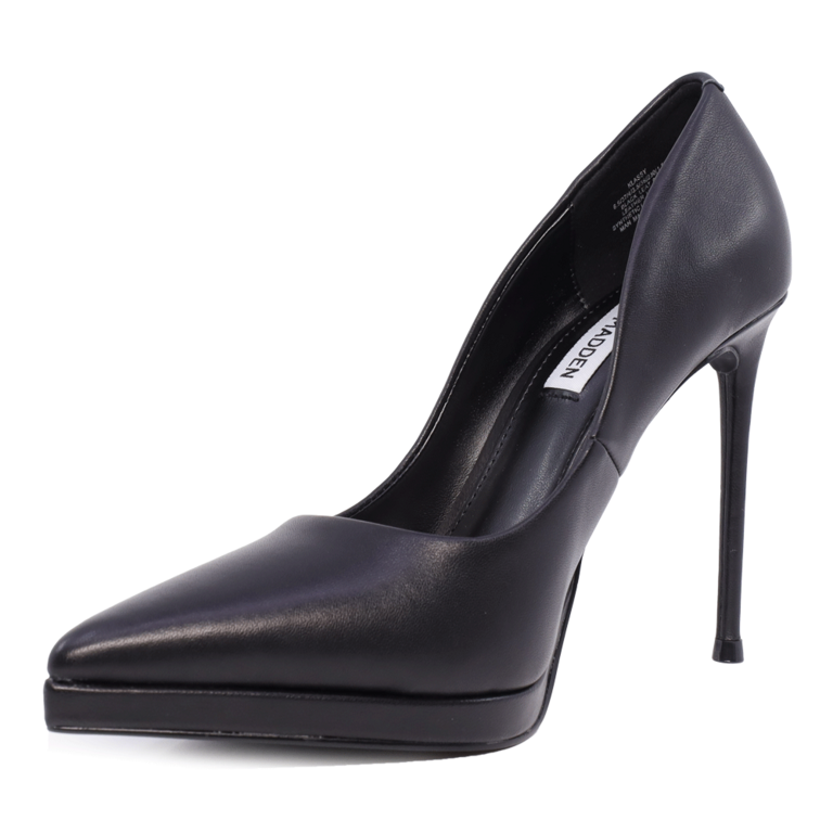 Pantofi stiletto femei Steve Madden KLASSY  negri din piele 1466DPKLASSYN