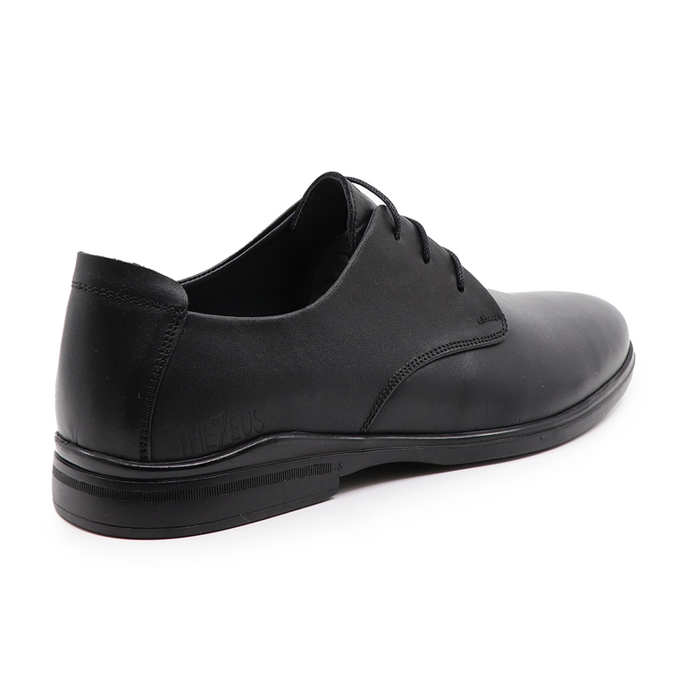 Pantofi derby bărbați TheZeus negri din piele 2105bp77720n 